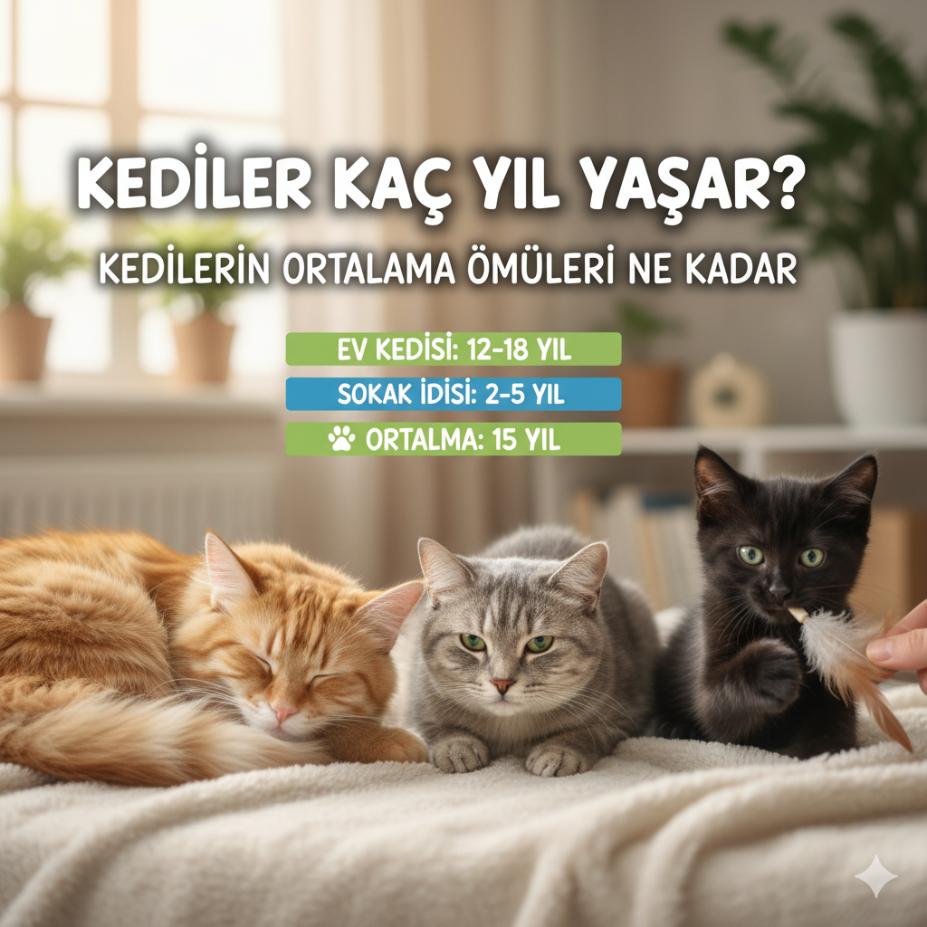 Kediler Kaç Yıl Yaşar? Kedilerin Ortalama Ömürleri Ne Kadar?